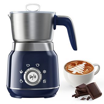 6-in-1 Milk Frother and Steamer, 16.9oz Electric Foam Maker for Latte, Cappuccino, Hot Chocolate