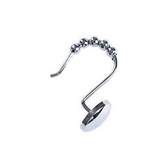 Utopia Alley Rust-Resistant Metal Shower Curtain Hooks, Smooth Glide Hooks with Ball End - Set of 12