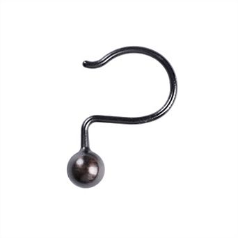 Utopia Alley Rust-Resistant Metal Shower Curtain Hooks, Decorative Round Base Design - Set of 12