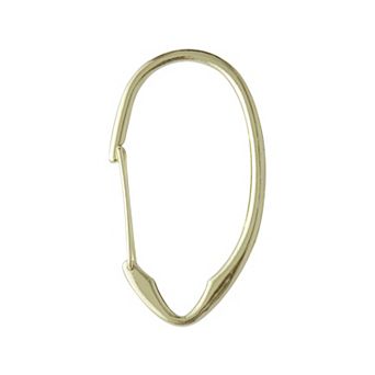 Utopia Alley Rust-Proof Zinc Shower Curtain Hooks with Clasp Closure for Bathroom - Set of 12