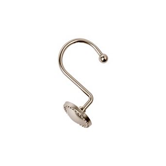Utopia Alley Rust-Proof Zinc Shower Curtain Hooks, Shower Hooks Hangers for Bathroom - Set of 12