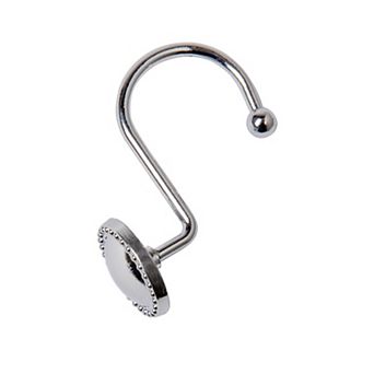 Utopia Alley Rust-Proof Zinc Shower Curtain Hooks, Shower Hooks Hangers for Bathroom - Set of 12