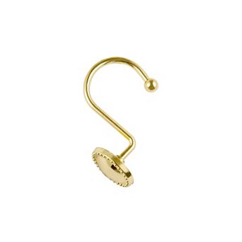 Utopia Alley Rust-Proof Zinc Shower Curtain Hooks, Shower Hooks Hangers for Bathroom - Set of 12