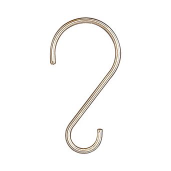 Utopia Alley Rust-Proof Zinc Shower Curtain Hooks with Clasp Closure for Bathroom - Set of 12