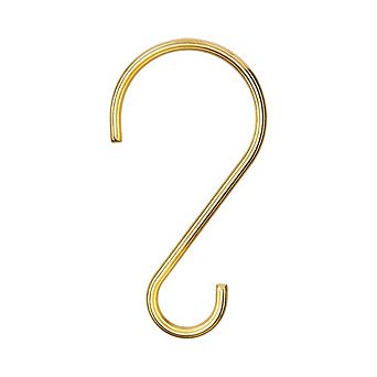 Utopia Alley Rust-Proof Zinc Shower Curtain Hooks with Clasp Closure for Bathroom - Set of 12