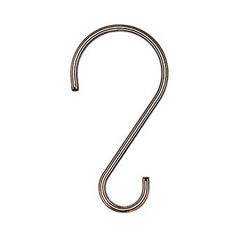 Utopia Alley Rust-Proof Zinc Shower Curtain Hooks with Clasp Closure for Bathroom - Set of 12
