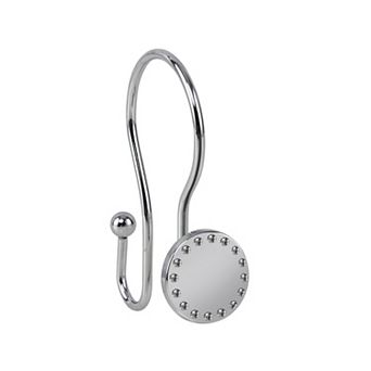 Utopia Alley Rust-Resistant Metal Double Shower Curtain Hooks for Bathroom - Set of 12