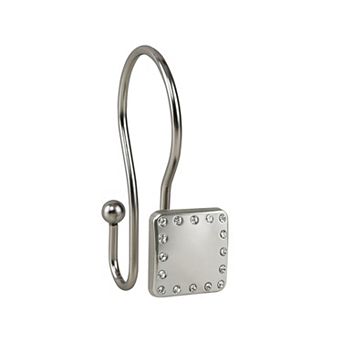 Utopia Alley Rust-Resistant Metal Double Shower Curtain Hooks for Bathroom - Set of 12