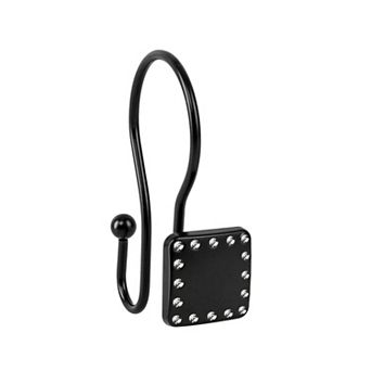 Utopia Alley Rust-Resistant Metal Double Shower Curtain Hooks for Bathroom - Set of 12