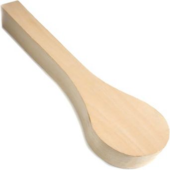 Basswood Spoon Blank (9.8"x2.5"x1.4") - Soft Whittling Wood for Beginners & Kids
