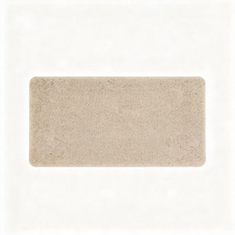 Beige non slip bath mat, quick dry for bathroom kitchen hotel