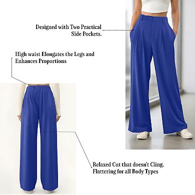 Women’s Waffle Lounge Pants, Soft Stretch Casual Pants, Relaxed Fit - WOVA COUTURE