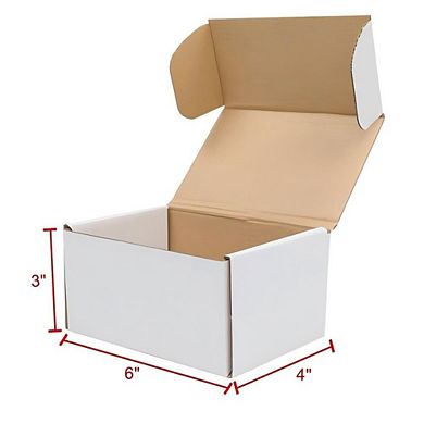 50 Corrugated Paper Boxes 6x4x3"(15.2*10*7.6cm)