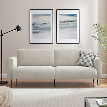 83" Modern 2-Seater Loveseat Sofa with Armrests, Upholstered Couch for Living Room Apartment Office