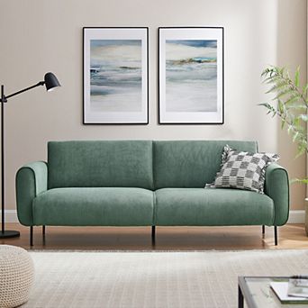 83" Modern 2-Seater Loveseat Sofa with Armrests, Upholstered Couch for Living Room Apartment Office