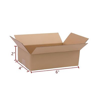 100 Corrugated Paper Boxes 6x4x2"(15.2*10.2*5.1cm)