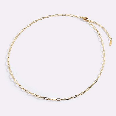 Thin Paperclip Necklace