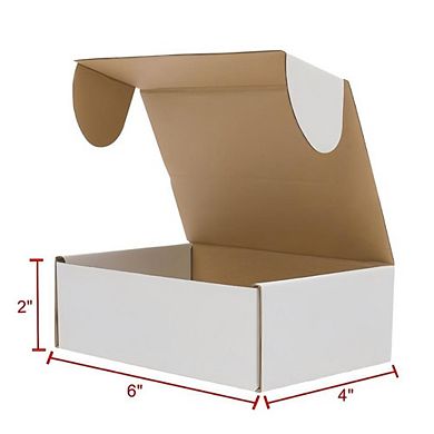 50 Corrugated Paper Boxes 6x4x2 "(15.2 * 10 * 5cm)
