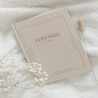 Kawaii Journal, Blank Page Notebook with Ribbon Bookmark, Cute Notebook