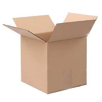 50 pc 8 "x 8" x 8 "(20.3x20.3x20.3cm) thick 3mm corrugated cardboard box in kraft paper color