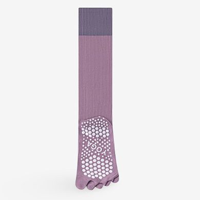Women's Compression Athletic Socks - Calf Length Toe Socks for Fitness & Yoga 3 Pack