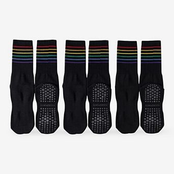 Women's Anti-Slip Yoga Socks for Pilates and Exercise 3 Pack