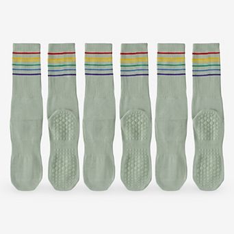 Women's Anti-Slip Yoga Socks for Pilates and Exercise 3 Pack