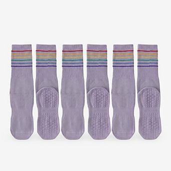 Women's Anti-Slip Yoga Socks for Pilates and Exercise 3 Pack