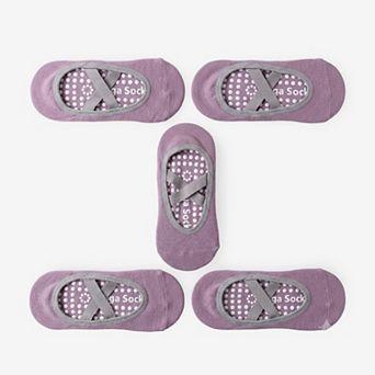 Women's Non-Slip Yoga Socks with Cross Strap Design for Indoor Fitness 3 Pack