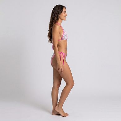 Women's 2 Piece Paisley Triangle Bikini Set with Tie Side Bottom