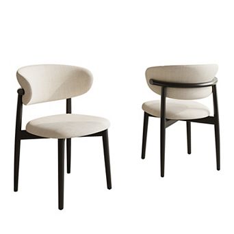 Mid-Century Ash Dining Chairs Set of 2