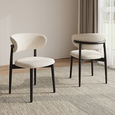 Mid-Century Ash Dining Chairs Set of 2