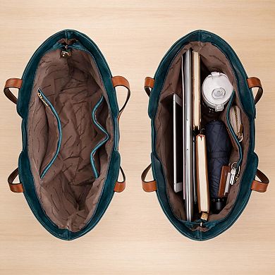 Womens Handbag with Top Handle and Crossbody Strap