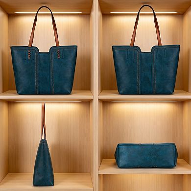 Womens Handbag with Top Handle and Crossbody Strap