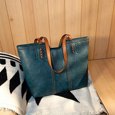 Womens Handbag with Top Handle and Crossbody Strap