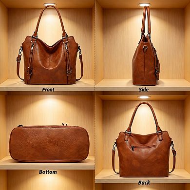 Womens Handbag Crossbody with Multi Pockets Adjustable Strap for Work Travel Daily Use