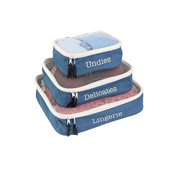 La L'Amour 16oz Cotton Canvas 3 pc Packing Cube Set