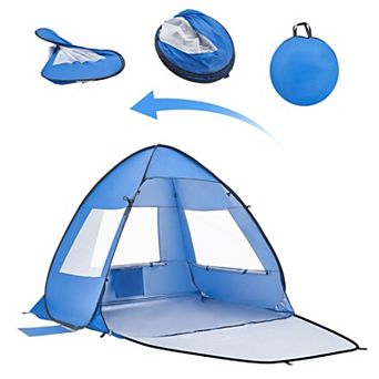 2 person Pop Up Beach Tent Sun Shelter - Instant Setup Canopy for Camping & Picnic