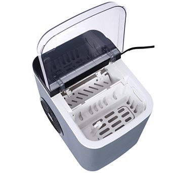 Portable Ice Machine, 26 lbs per Day-Self Cleaning Automatic-Ice Maker, with Basket Scoop