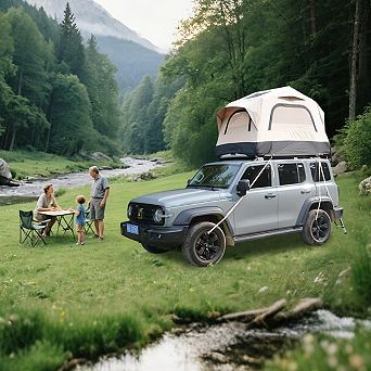 Loheer Inflatable Truck Roof Tent Waterproof Rooftop Camping Tent
