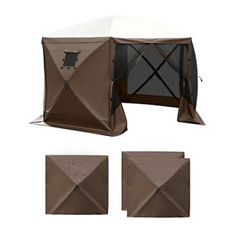 5.67 x 4.85 feet Canopy Sidewalls Waterproof Tent Walls For Outdoor Vendor Booths