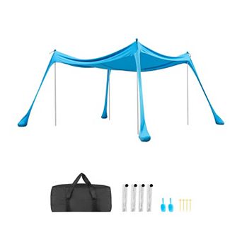 10 x 10feet Beach Tent Sun Shelter Portable Pop Up Canopy for Family Camping