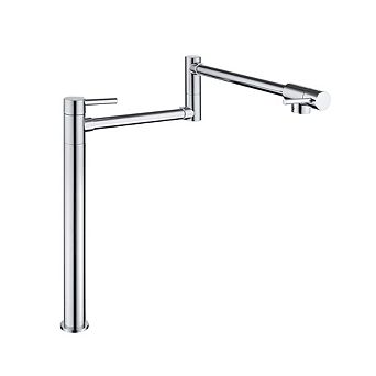 Loheer Wall Mount Pot Filler Faucet with Extension Shank Folding Kitchen Stove Water Dispenser
