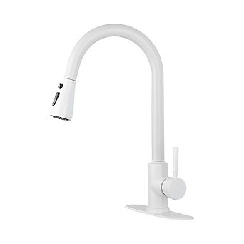 Loheer Pull Out Kitchen Faucet Single Handle Modern Sink Faucet with Sprayer