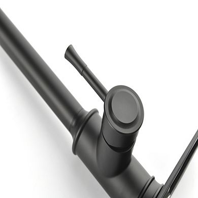 Loheer High Arc Pull Down Kitchen Faucet Single Handle Stainless Steel Sink Tap