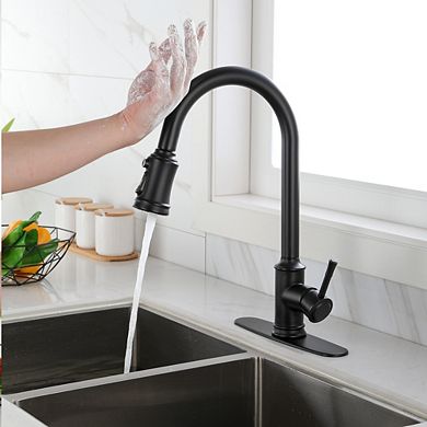 Loheer Touch Kitchen Faucet with Pull Down Sprayer Smart Sensor Sink Tap