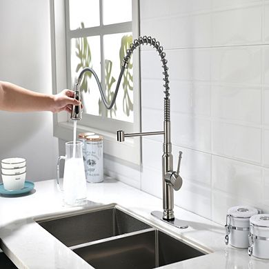 Loheer Smart Touch Kitchen Faucet with Pull Down Sprayer Single Handle Sensor Tap