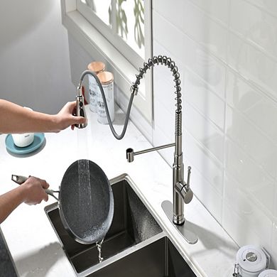 Loheer Smart Touch Kitchen Faucet with Pull Down Sprayer Single Handle Sensor Tap