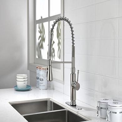 Loheer Smart Touch Kitchen Faucet with Pull Down Sprayer Single Handle Sensor Tap