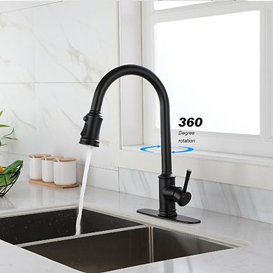 Loheer Smart Touch Kitchen Faucet with Pull Down Sprayer High Arc Single Handle